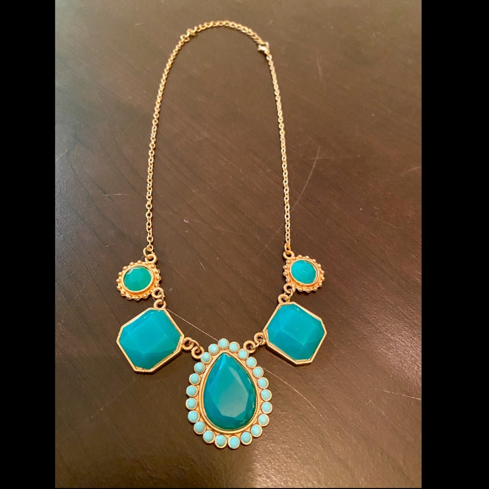 Cute blue necklace